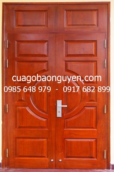 cửa gỗ lim 2 cánh vòm đẹp